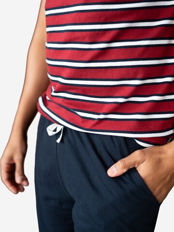 Phil & Co. Berlin Pyjama kort ' Classics ' in Blauw