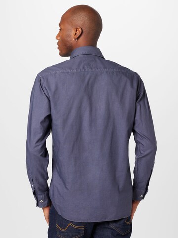 ETERNA - Ajuste regular Camisa de negocios en azul
