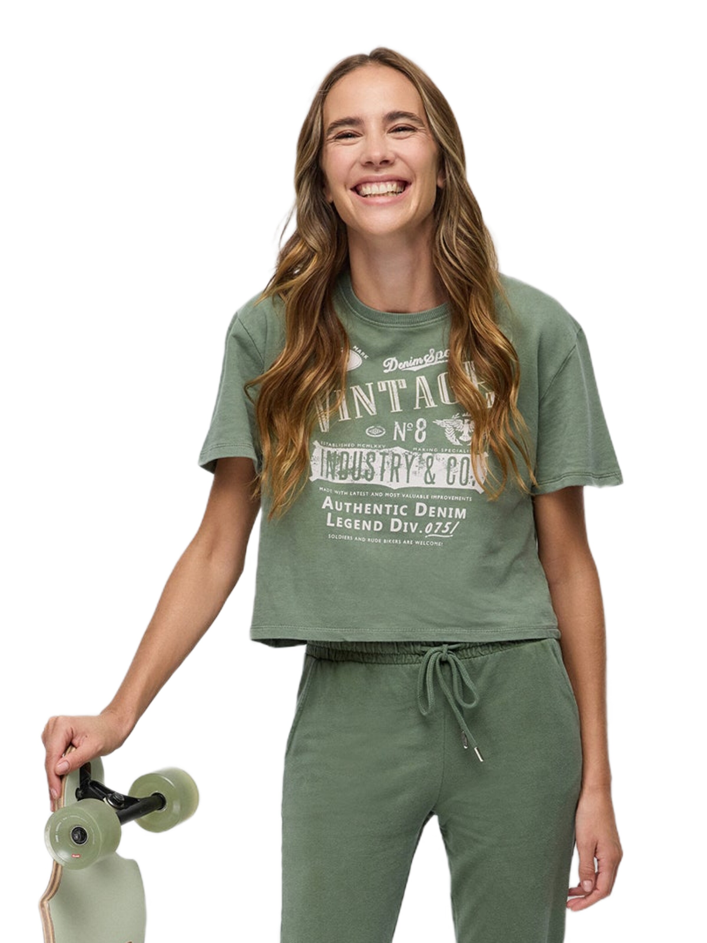 No Matter What Shirt in Green: front
