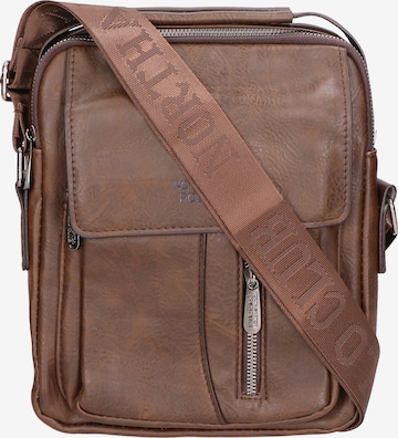 Northampton Polo Club Schoudertas in Bruin: voorkant