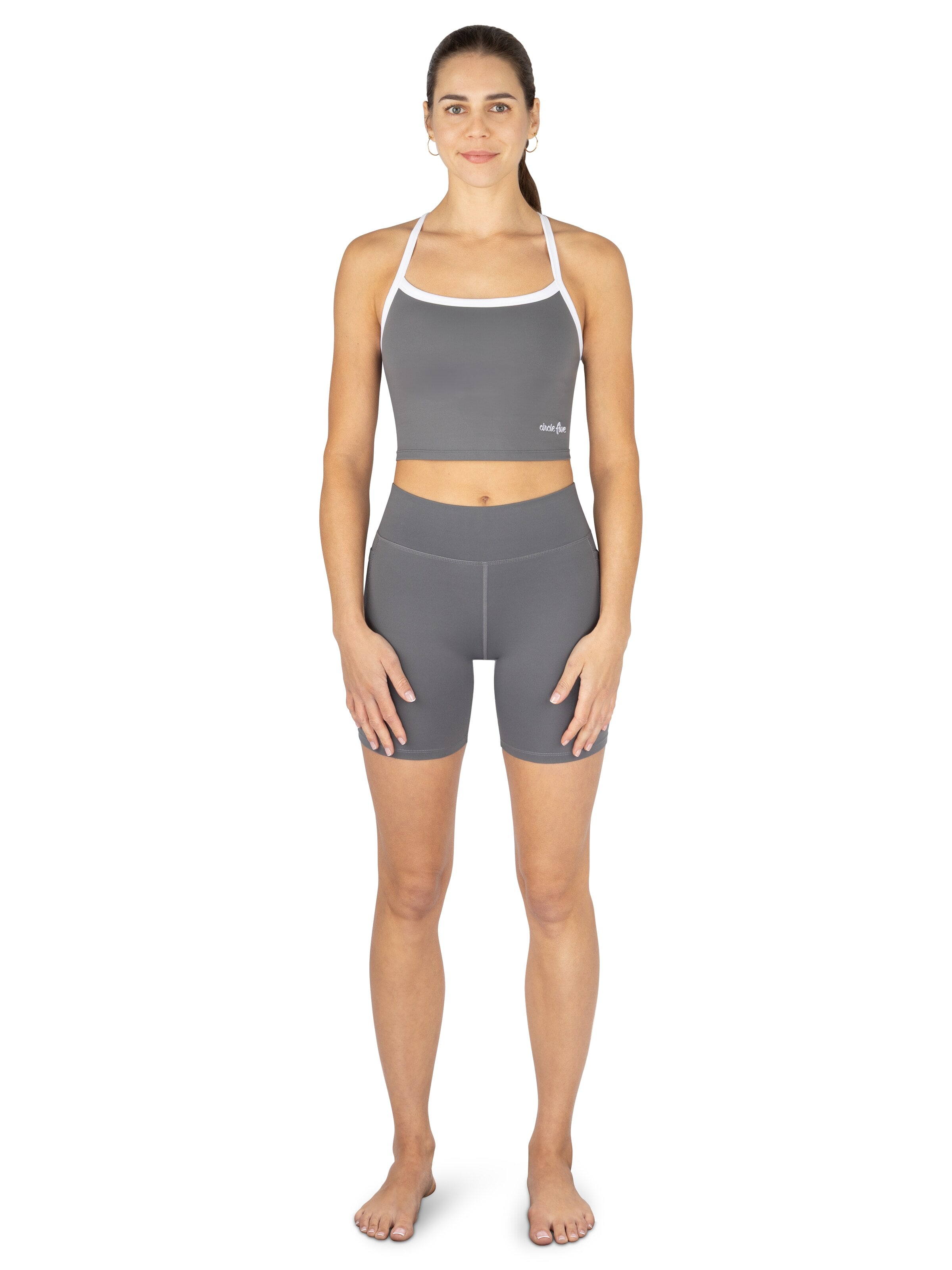 Circle Five Slim fit Sports trousers in Grey: front