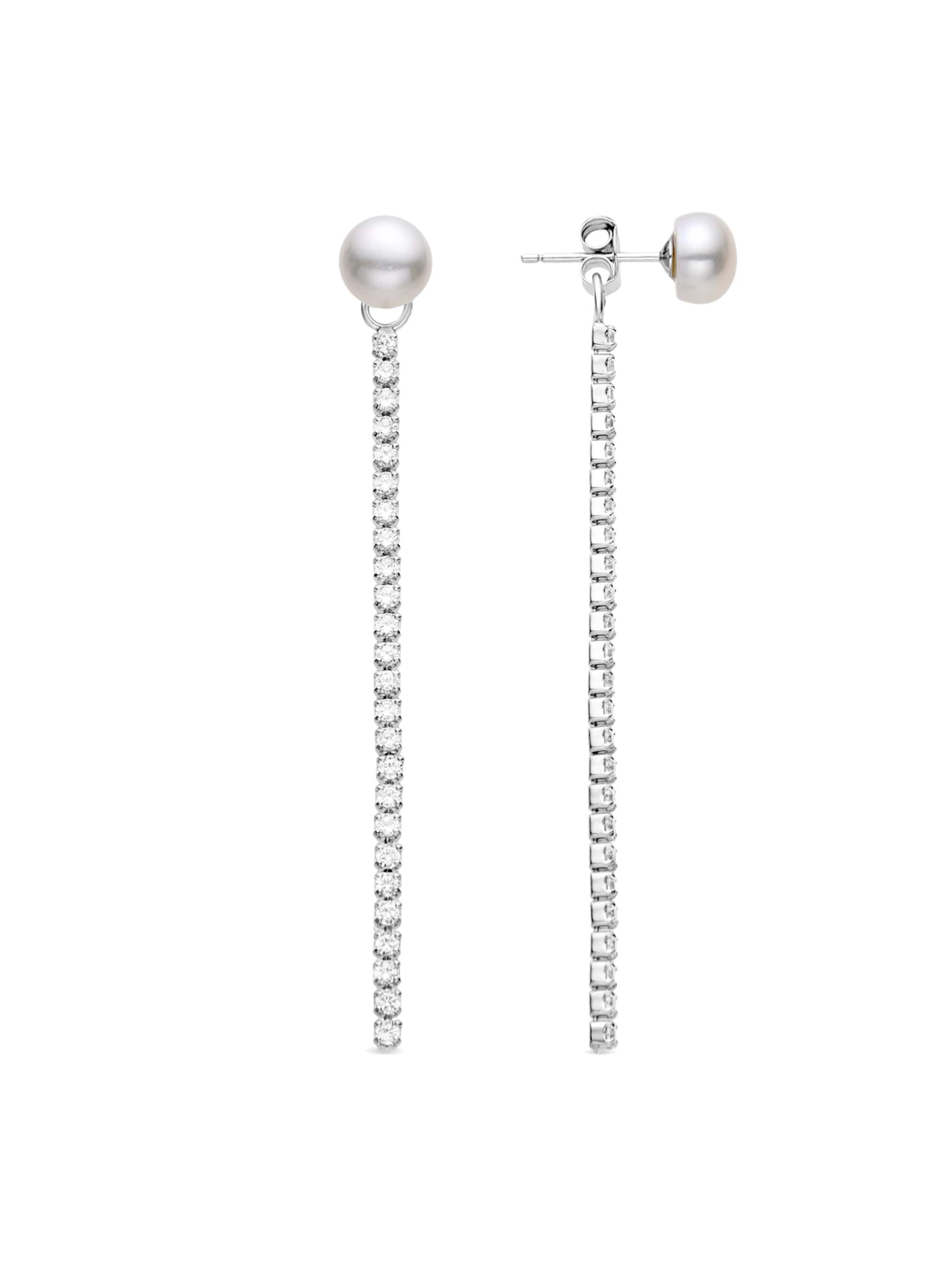 Luxenter Pendientes 'EMKI' en blanco, Vista del producto