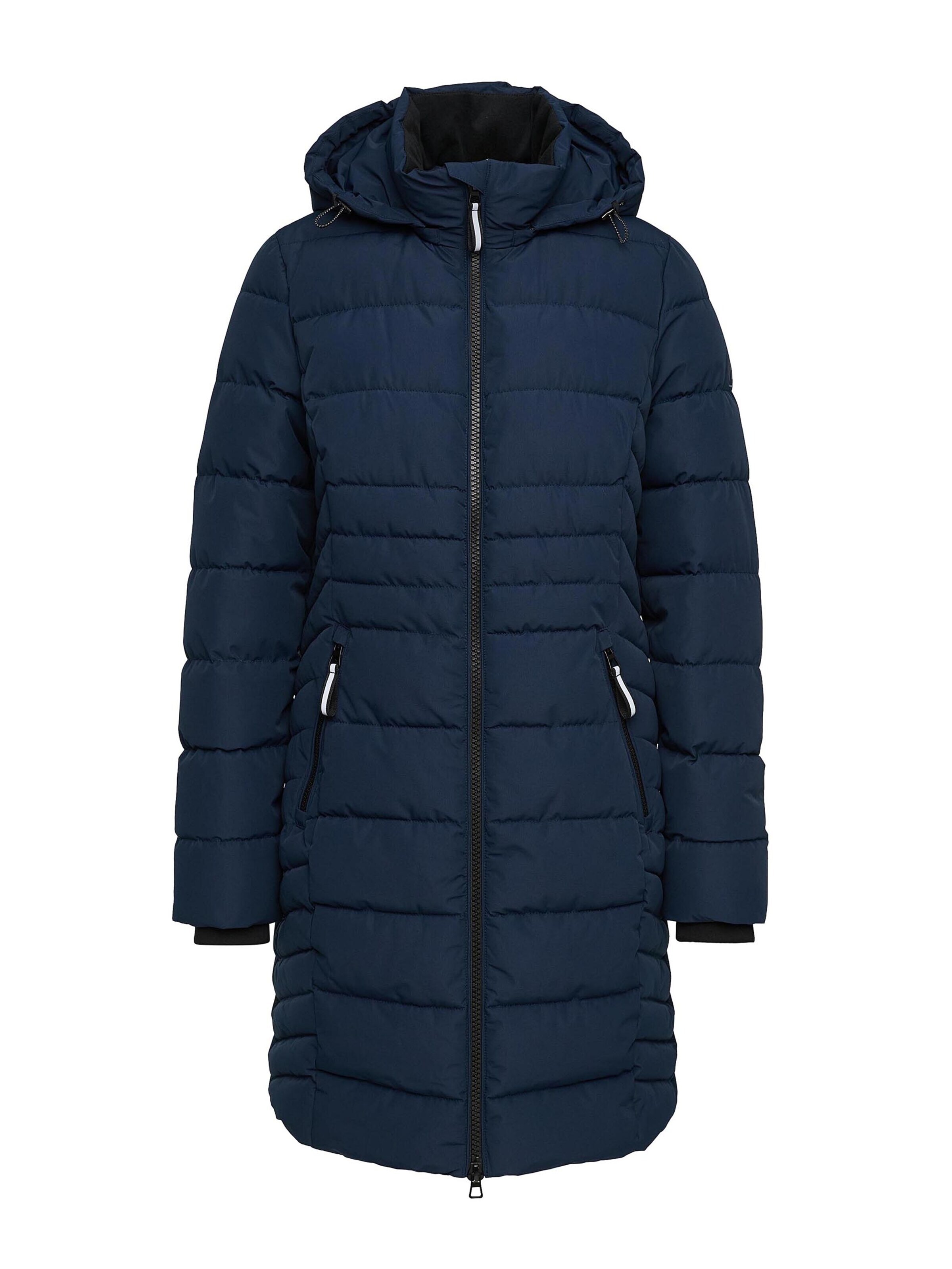 MANISA Winter Coat 'Regenmantel' in Blue: front