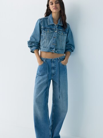 Pull&Bear Loosefit Farmer - kék