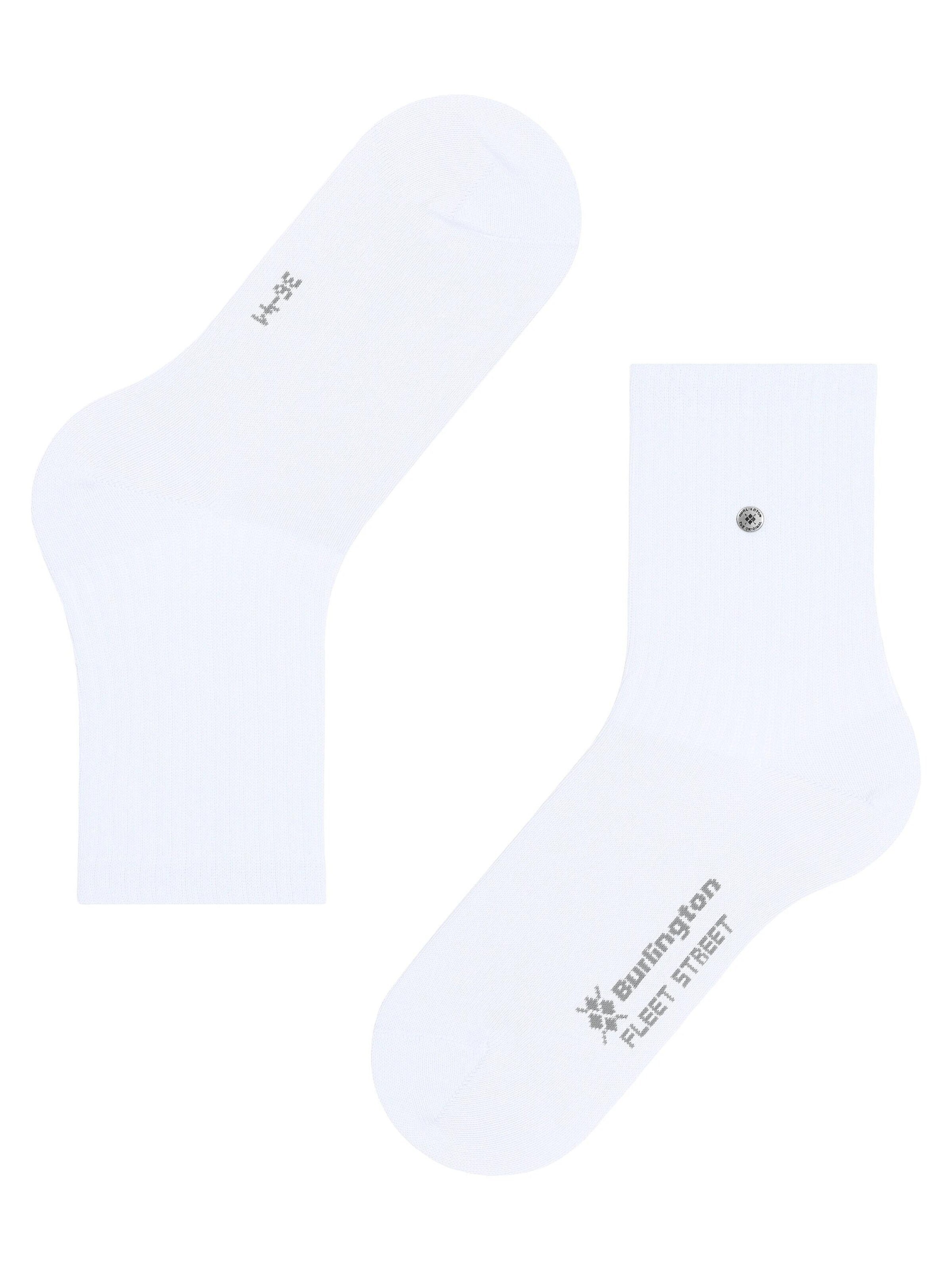 BURLINGTON Socks 'Fleet Street' in White