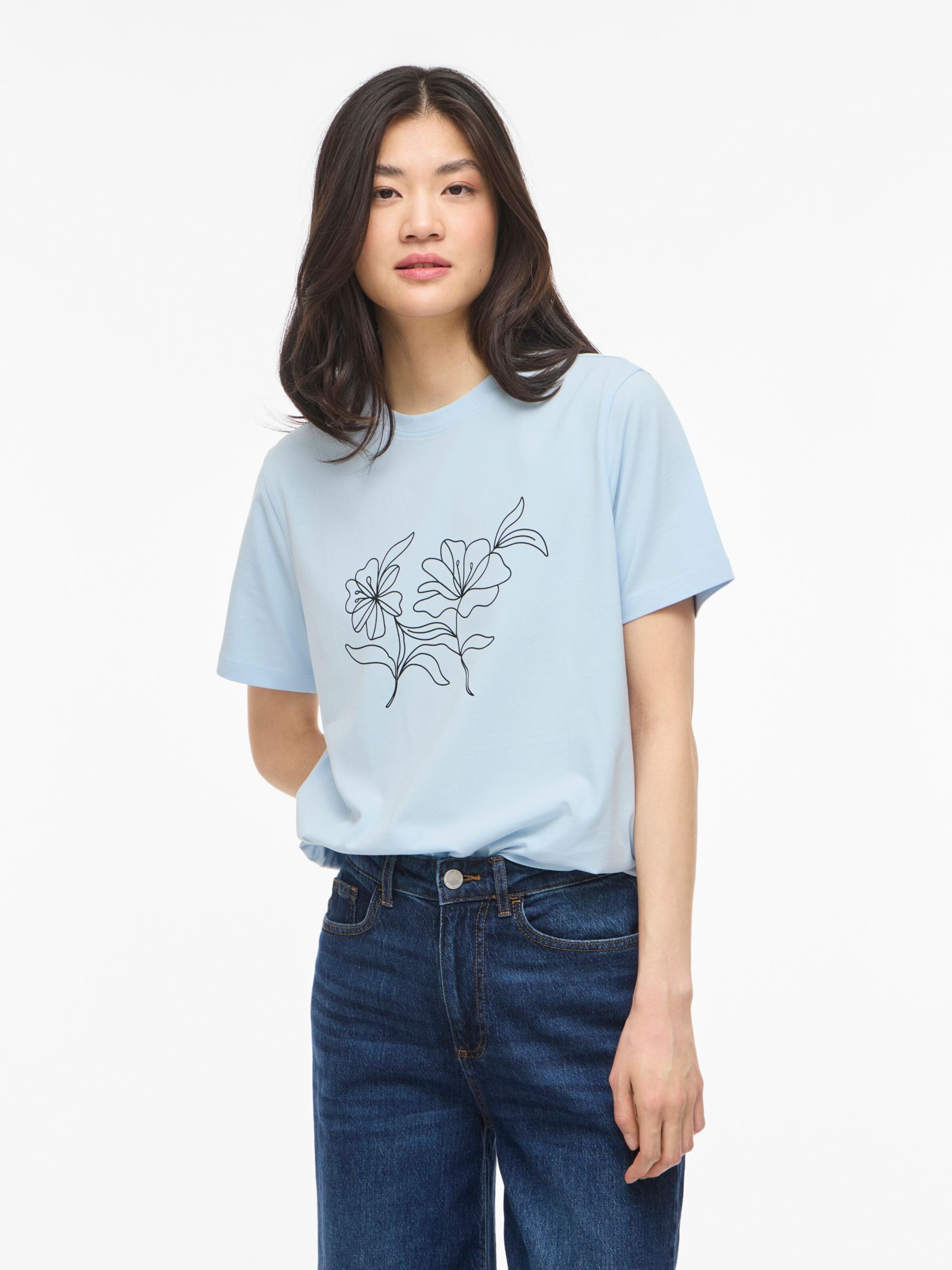 VILA T-Shirt ' VINORA' in Blau: Vorderseite