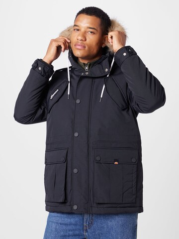 ELLESSE Winter Parka 'Blizzard' in Black: front