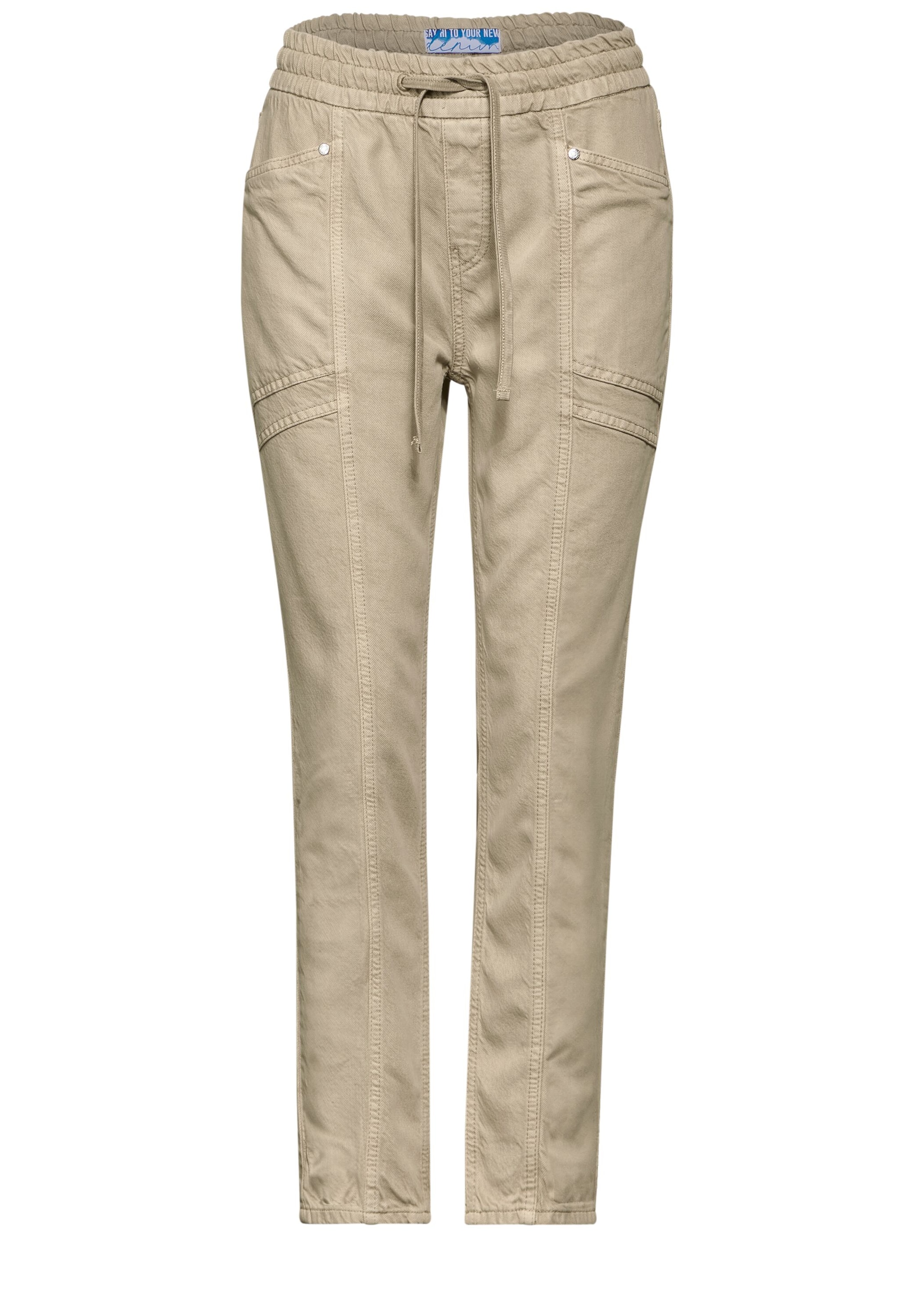 STREET ONE Slim fit Jeans in Beige: front