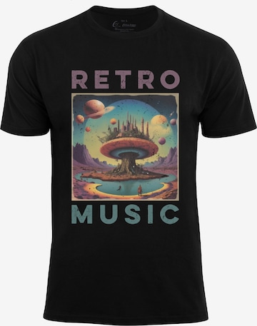 Cotton Prime - Camisa 'Retro Music' em preto: frente