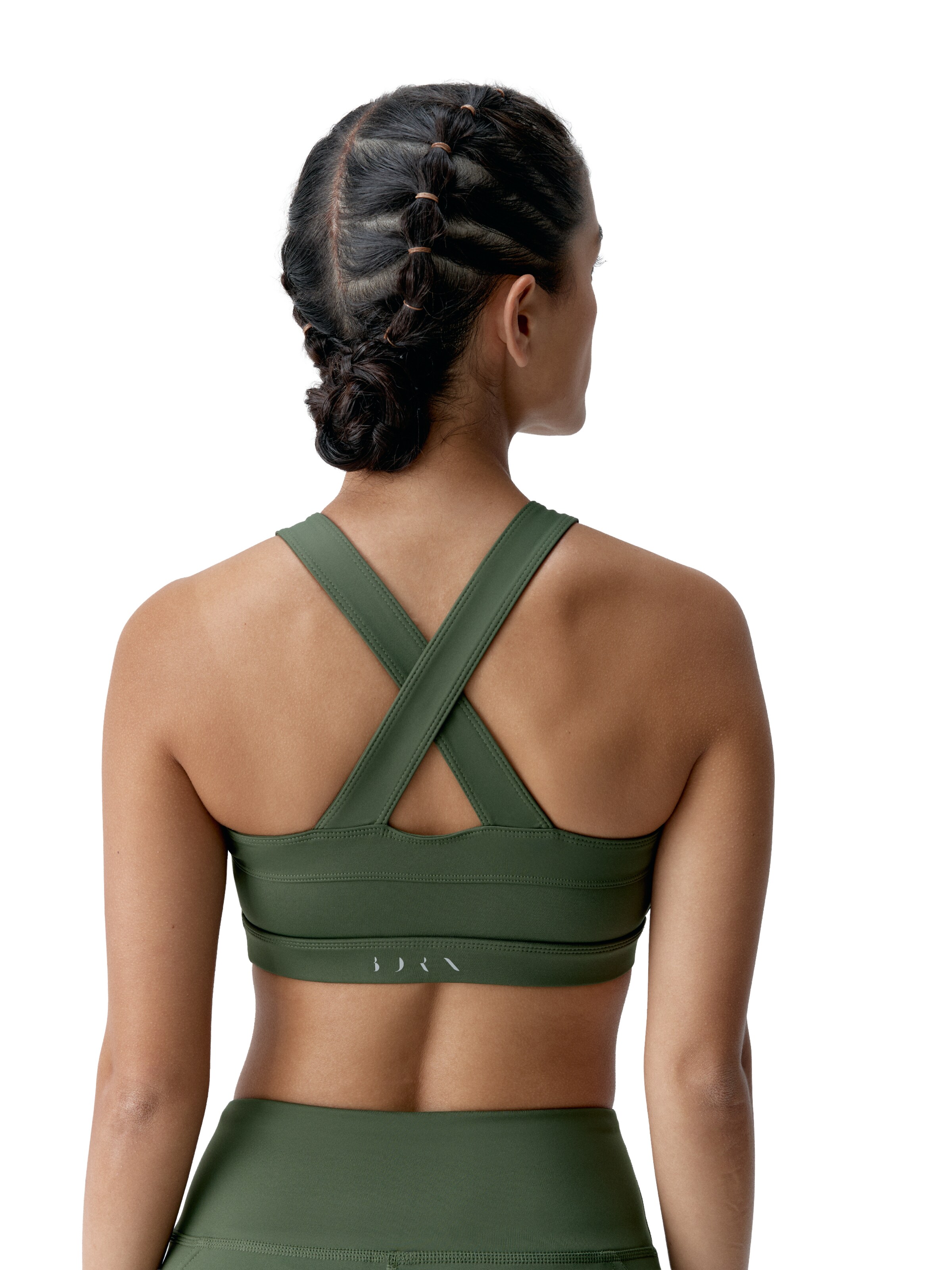 Born Living Yoga Sporttop ' Umay ' in Groen