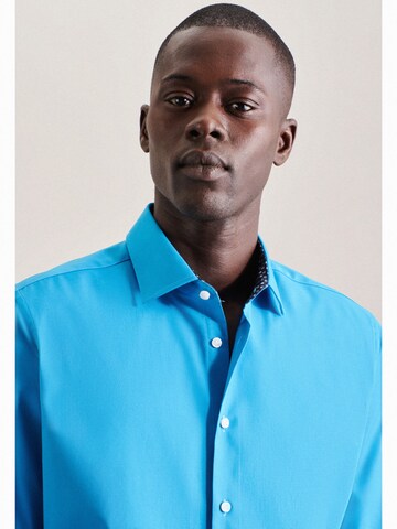 SEIDENSTICKER Slim fit Business shirt in Blue