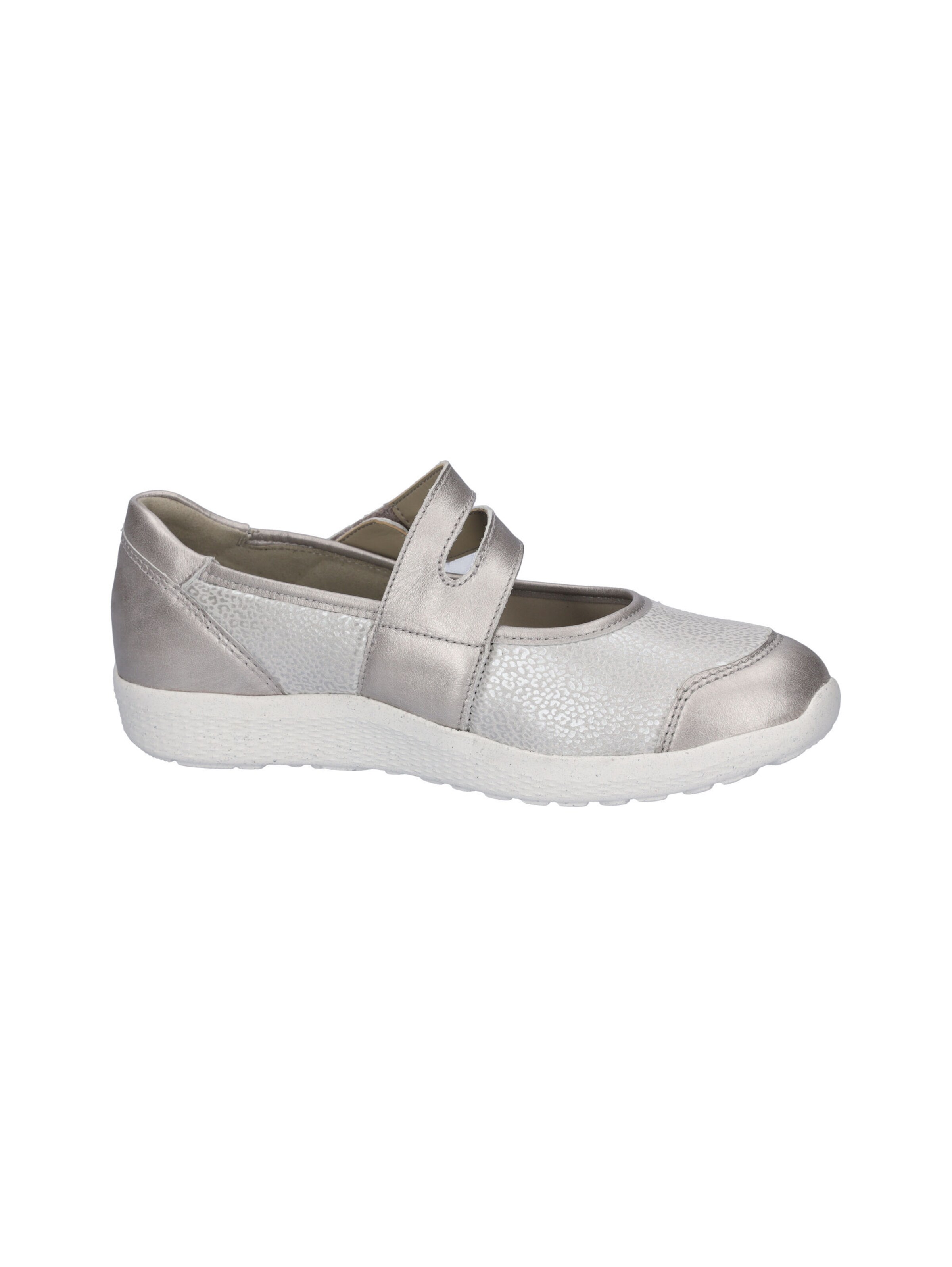 WALDLÄUFER Ballet Flats with Strap in Grey