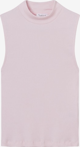 KnowledgeCotton Apparel Top in Roze: voorkant