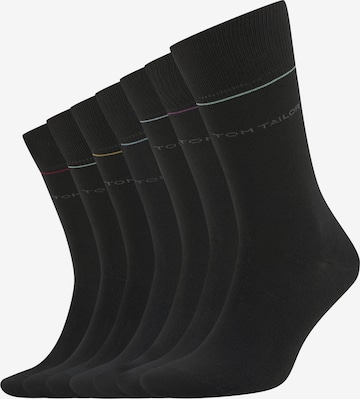 TOM TAILOR Socks in Black: front