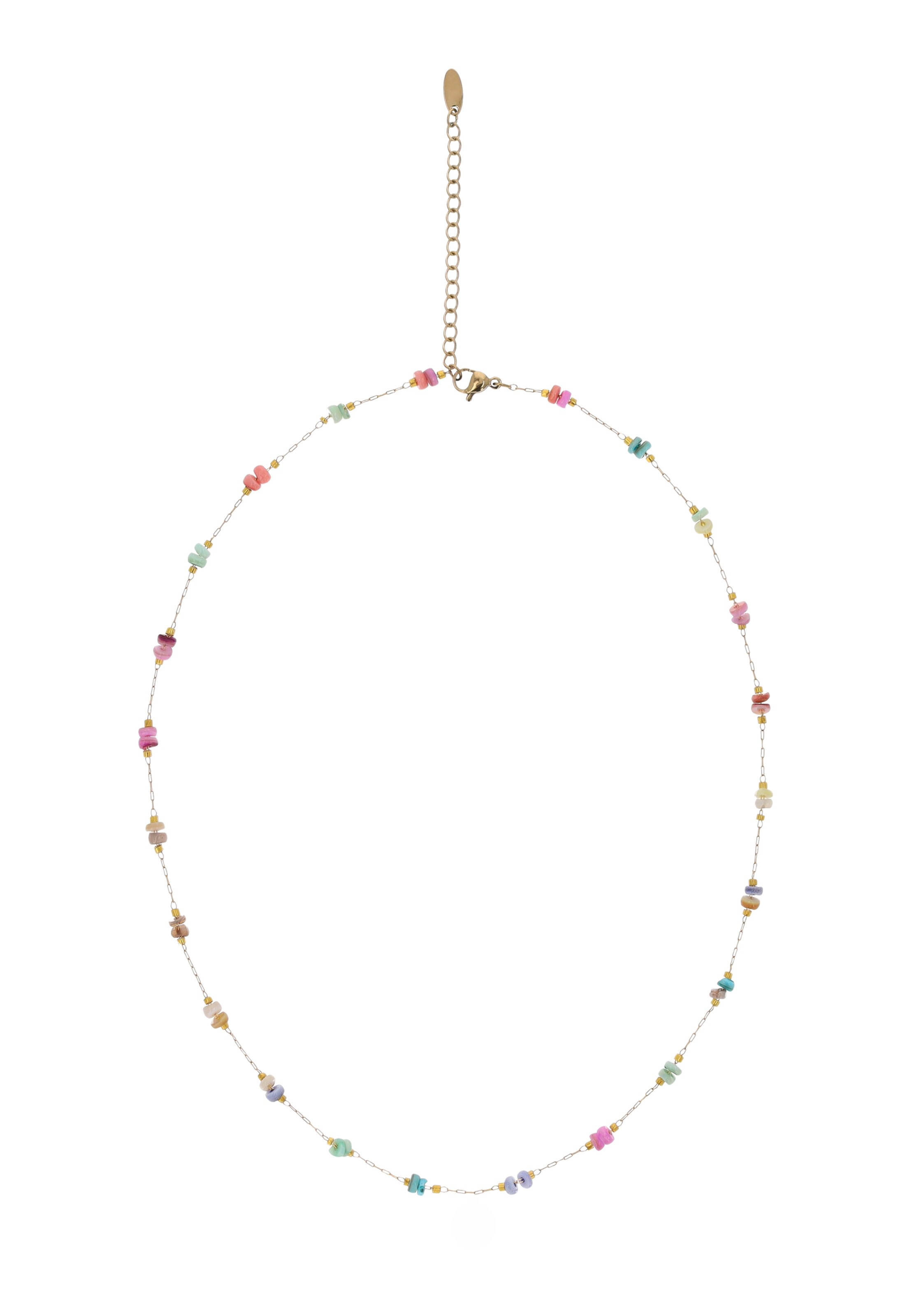 IZIA Colar em One Size em ouro / menta / pêssego / rosa, Vista do artigo