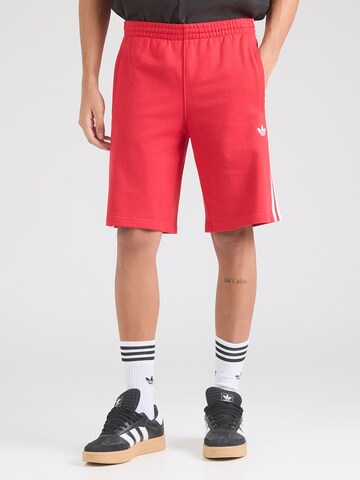 ADIDAS ORIGINALSregular Hlače - crvena boja: prednji dio