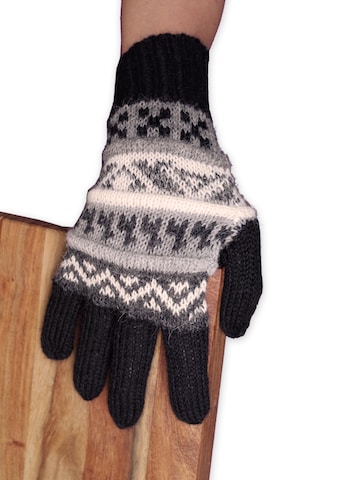 Posh Gear Vingerhandschoenen 'Guantilissi' in Zwart