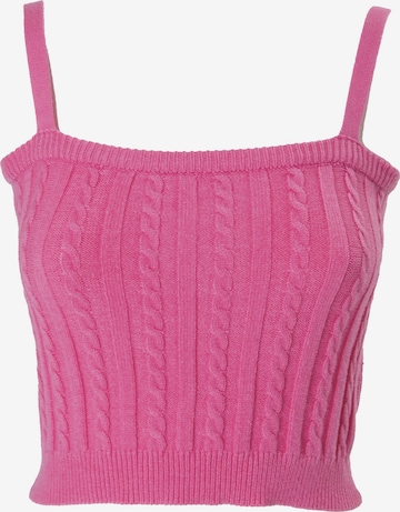 Influencer Top in Roze: voorkant