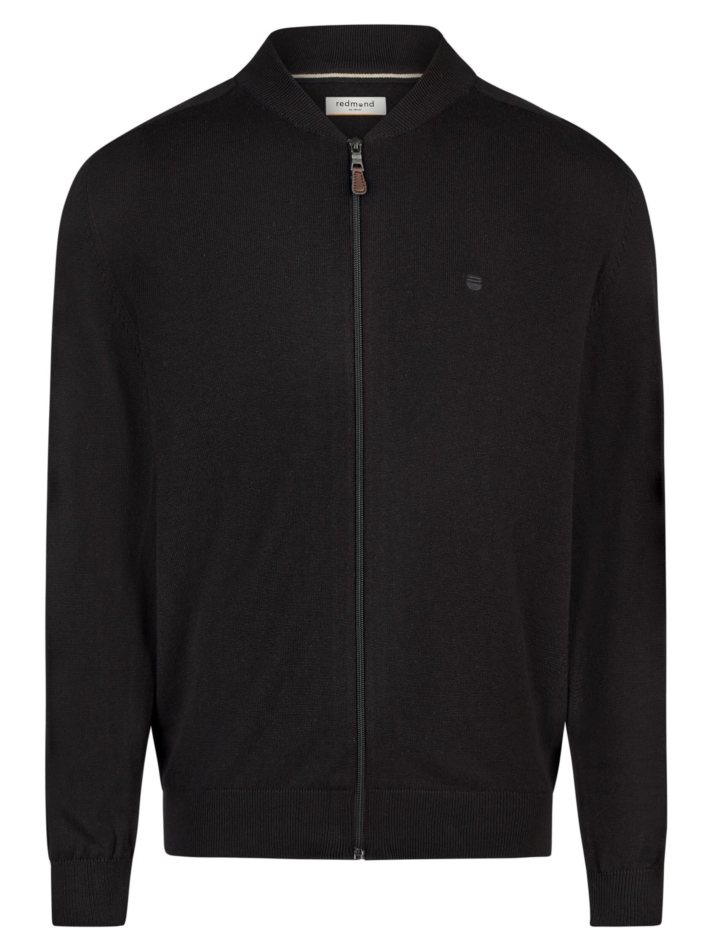 redmond Knit Cardigan 'Basic' in Black: front