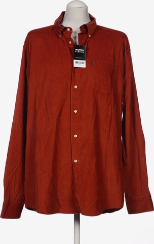 Barbour Button Up Shirt in XXL in Orange: front