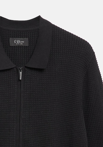 Vestes en maille s.Oliver en noir : devant