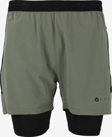 Virtus Regular Workout Pants 'Dylan' in Green: front