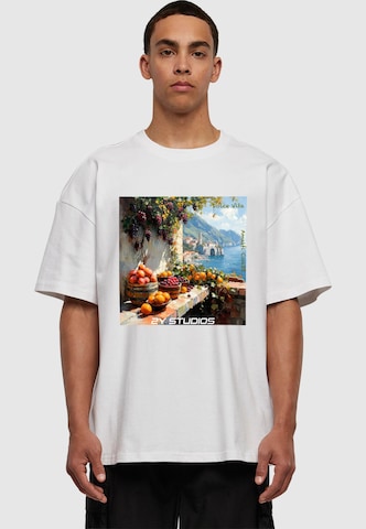 2Y Studios Shirt 'Amalfi Coast' in Wit: voorkant