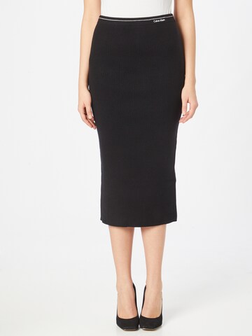 Calvin Klein Regular Skirt in Black: front
