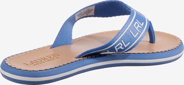 Lauren Ralph Lauren T-Bar Sandals 'Roxxy' in Blue