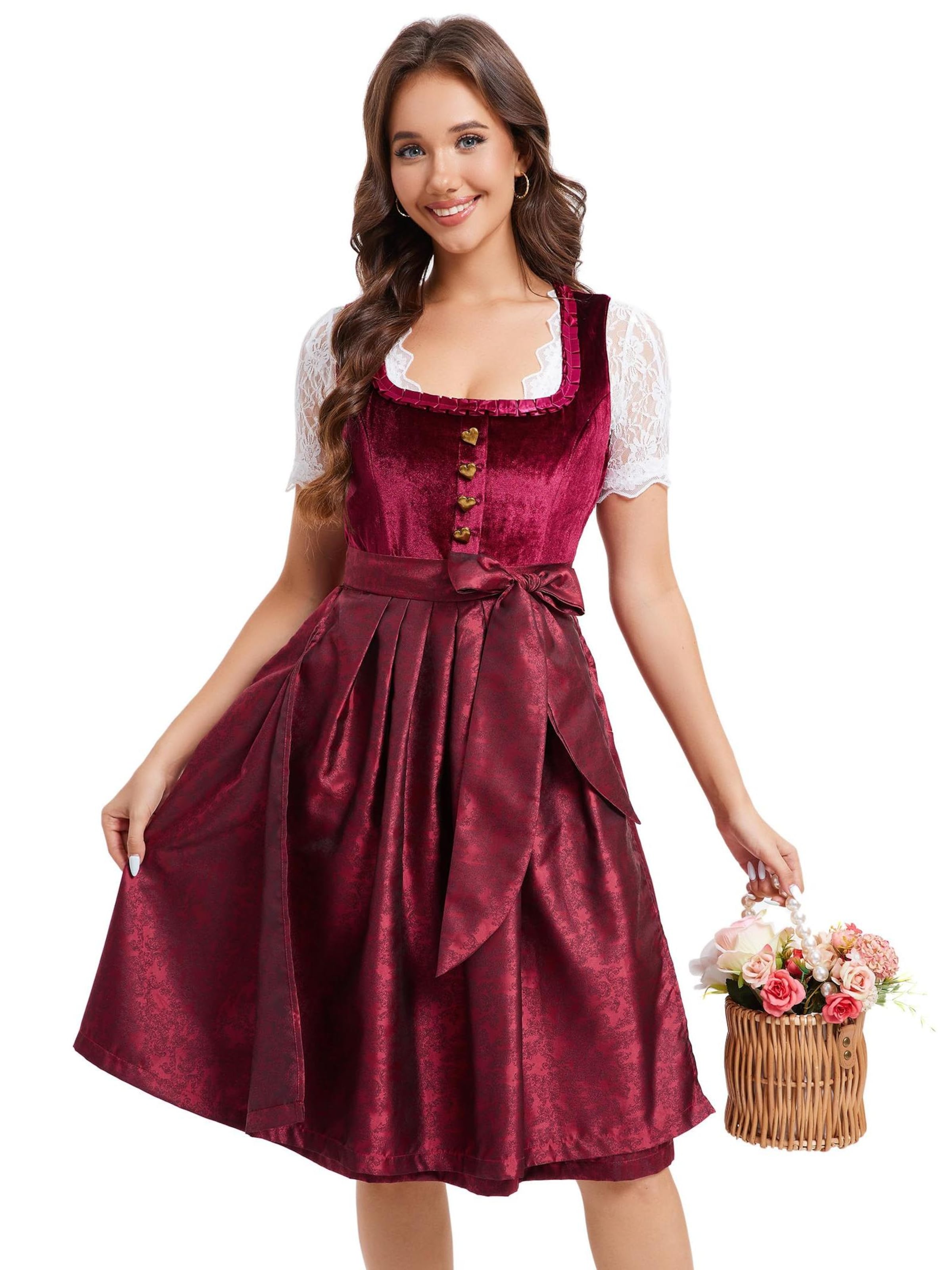 Yesfashion Dirndl in Red