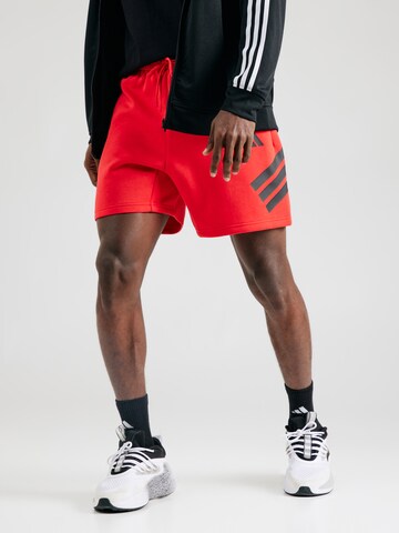 ADIDAS SPORTSWEAR Regular Спортен панталон 'Future Icons' в червено: отпред