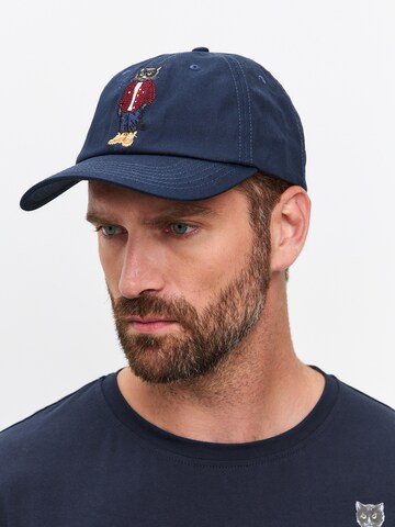 Cat e Lolette Cap 'Country Cat' in Blue: front