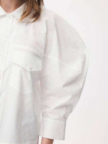 Chemisier adl en blanc