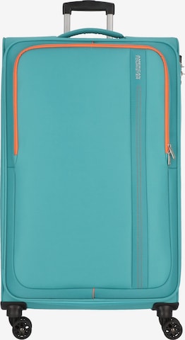 American Tourister Trolley 'Sea Seeker' in Groen: voorkant