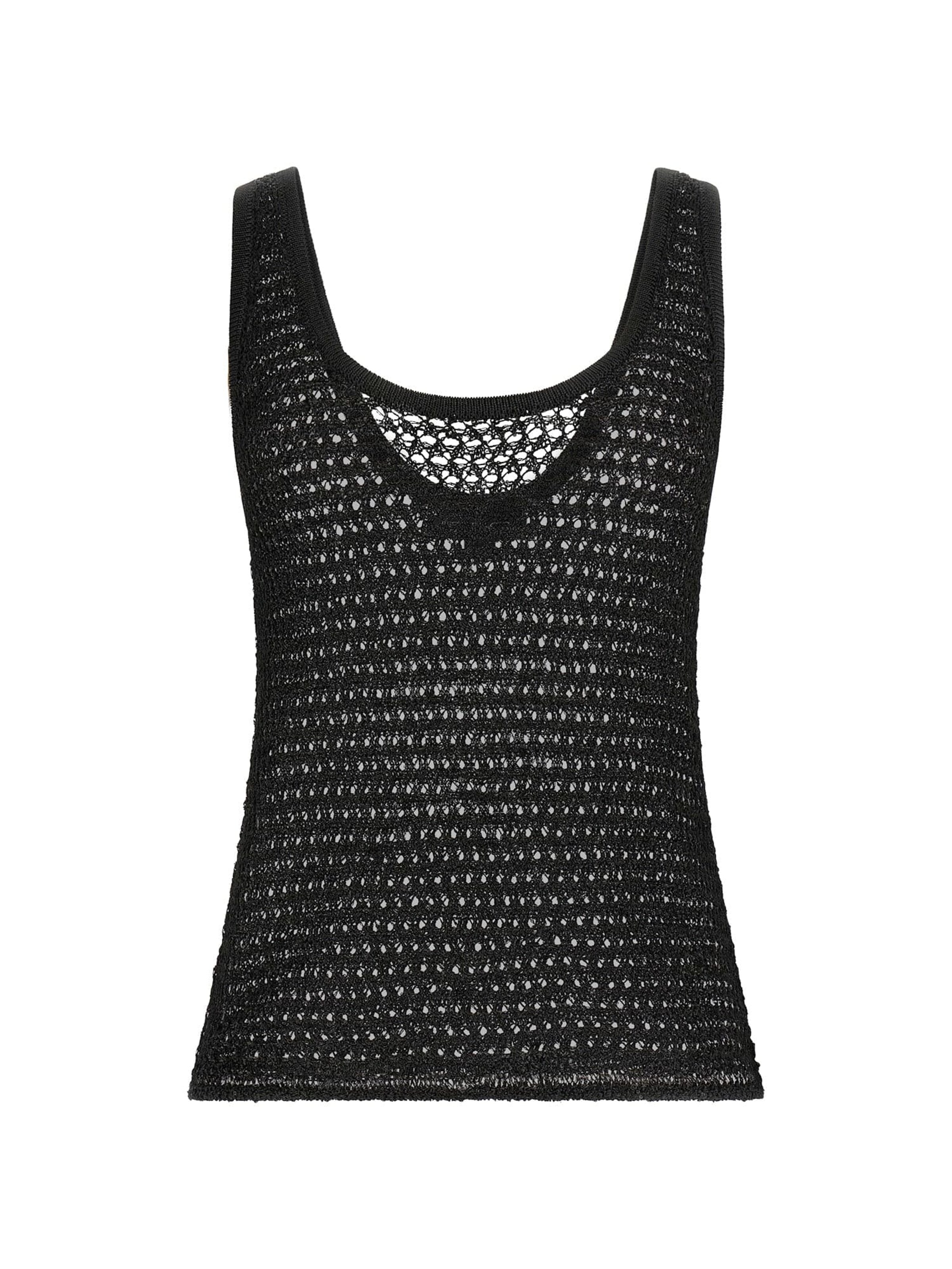 GUESS Knitted Top in Black: front