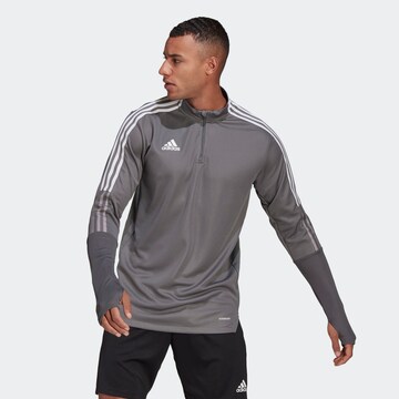 T-Shirt fonctionnel 'Tiro 21' ADIDAS SPORTSWEAR en gris : devant