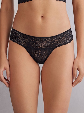 INTIMISSIMI String in Schwarz: Vorderseite