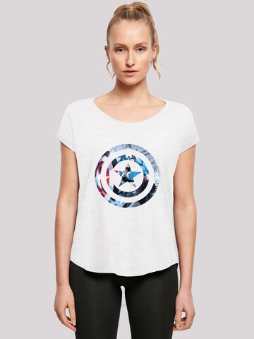 T-shirt 'Marvel' F4NT4STIC en blanc : devant