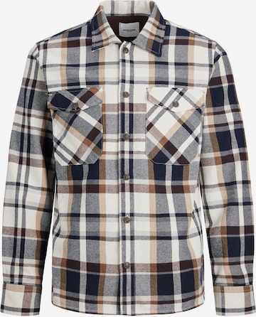 Jack & Jones Junior Comfort fit Overhemd in Beige: voorkant