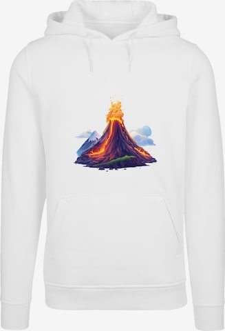 F4NT4STIC Sweatshirt 'Vulkanausbruch' in Weiß: Vorderseite