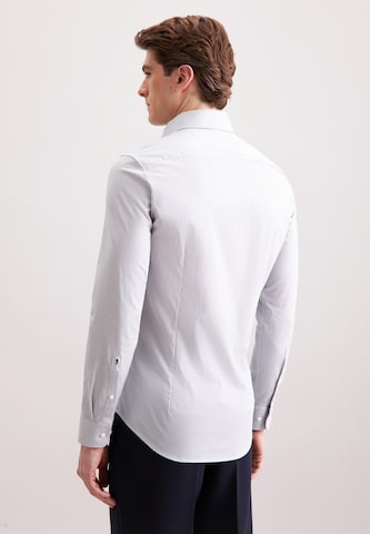 SEIDENSTICKER Slim fit Zakelijk overhemd 'Schwarze Rose' in Grijs