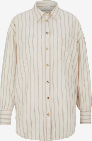 TOM TAILOR Blouse in Beige: front