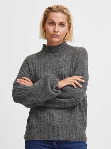 Pullover 'IH KAMARA' di ICHI in grigio: frontale