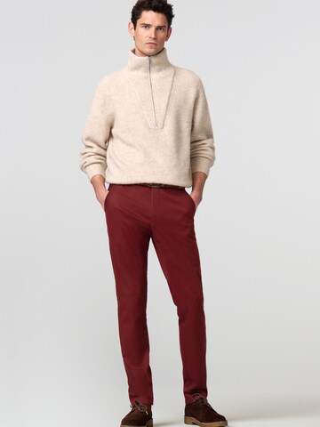 MEYER Regular Chino 'Bonn' in Rood