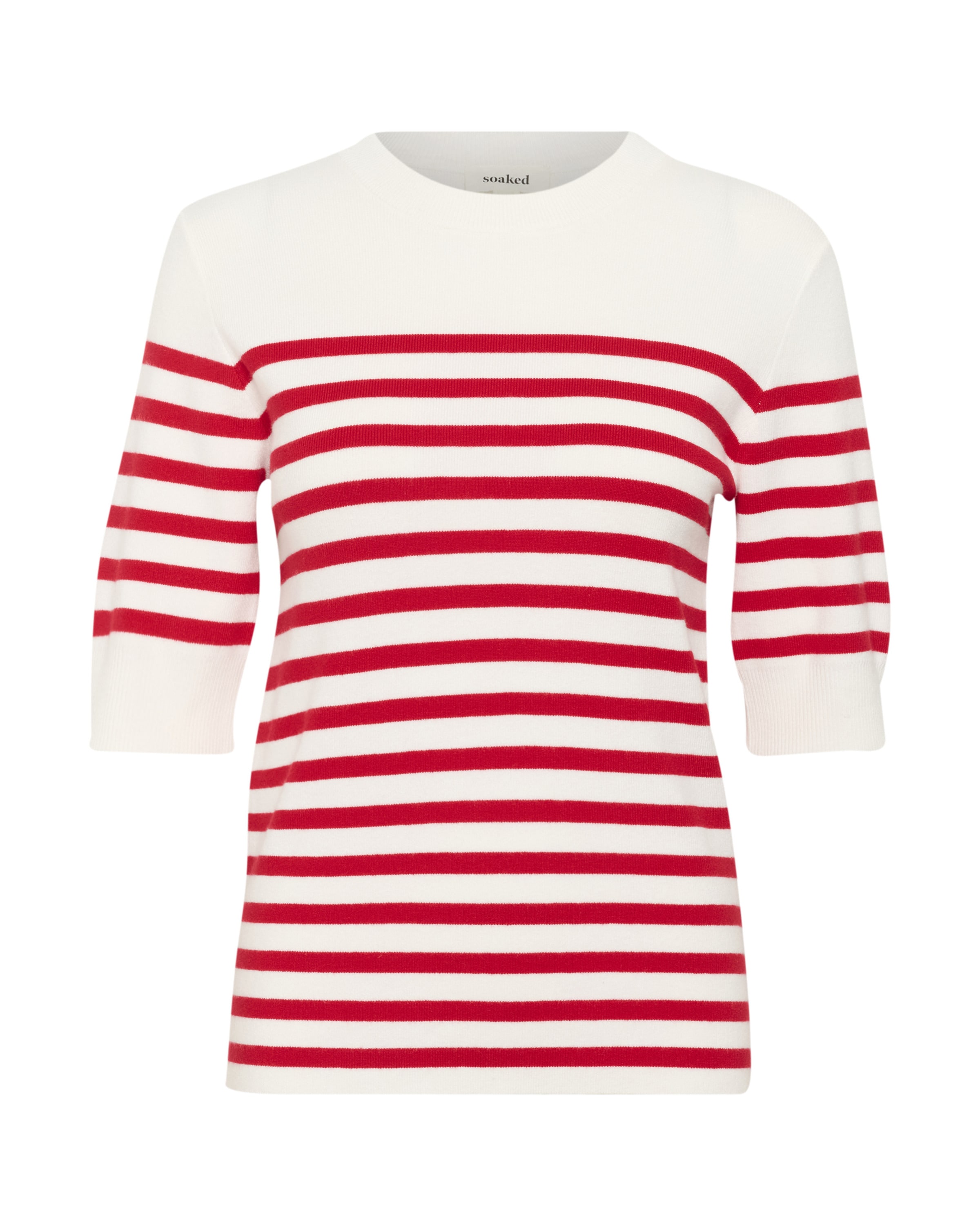 SOAKED IN LUXURY Πουλόβερ 'SLSpina' σε λευκό: μπροστά