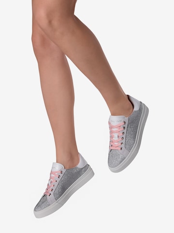 Baldinini Sneakers in Silver: front
