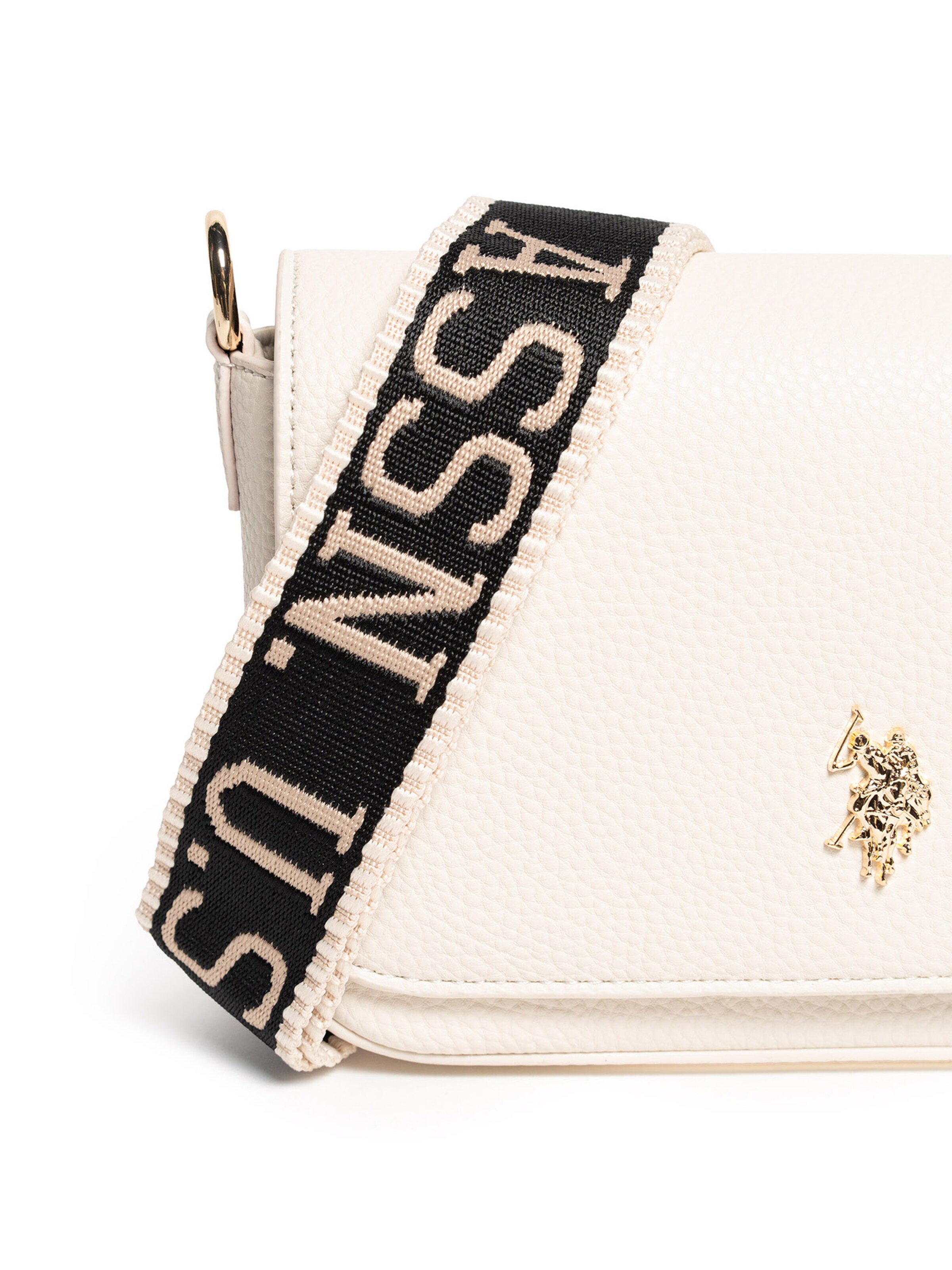 Borsa a spalla di U.S. POLO ASSN. in bianco