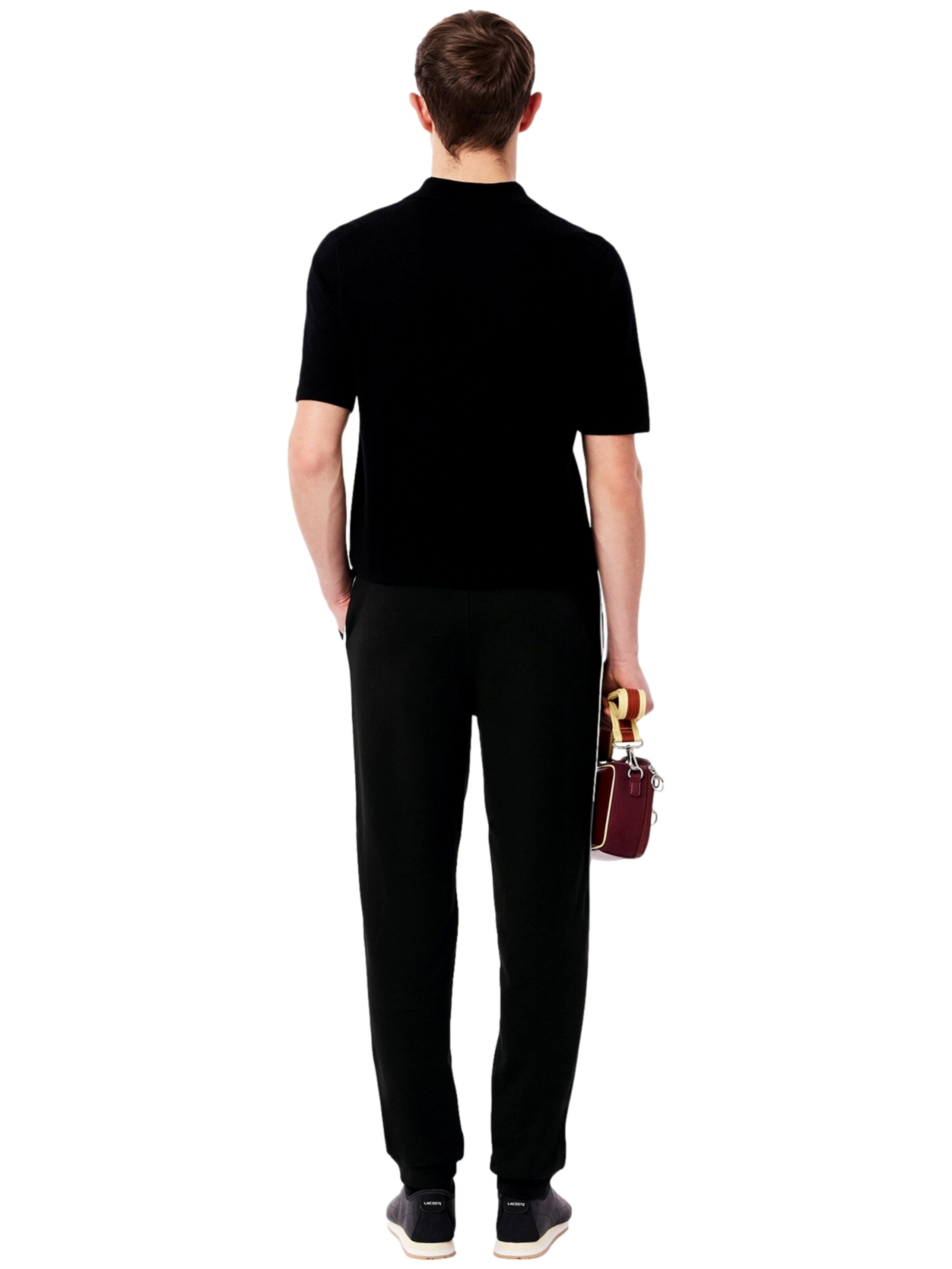 Regular Pantalon fonctionnel LACOSTE en noir