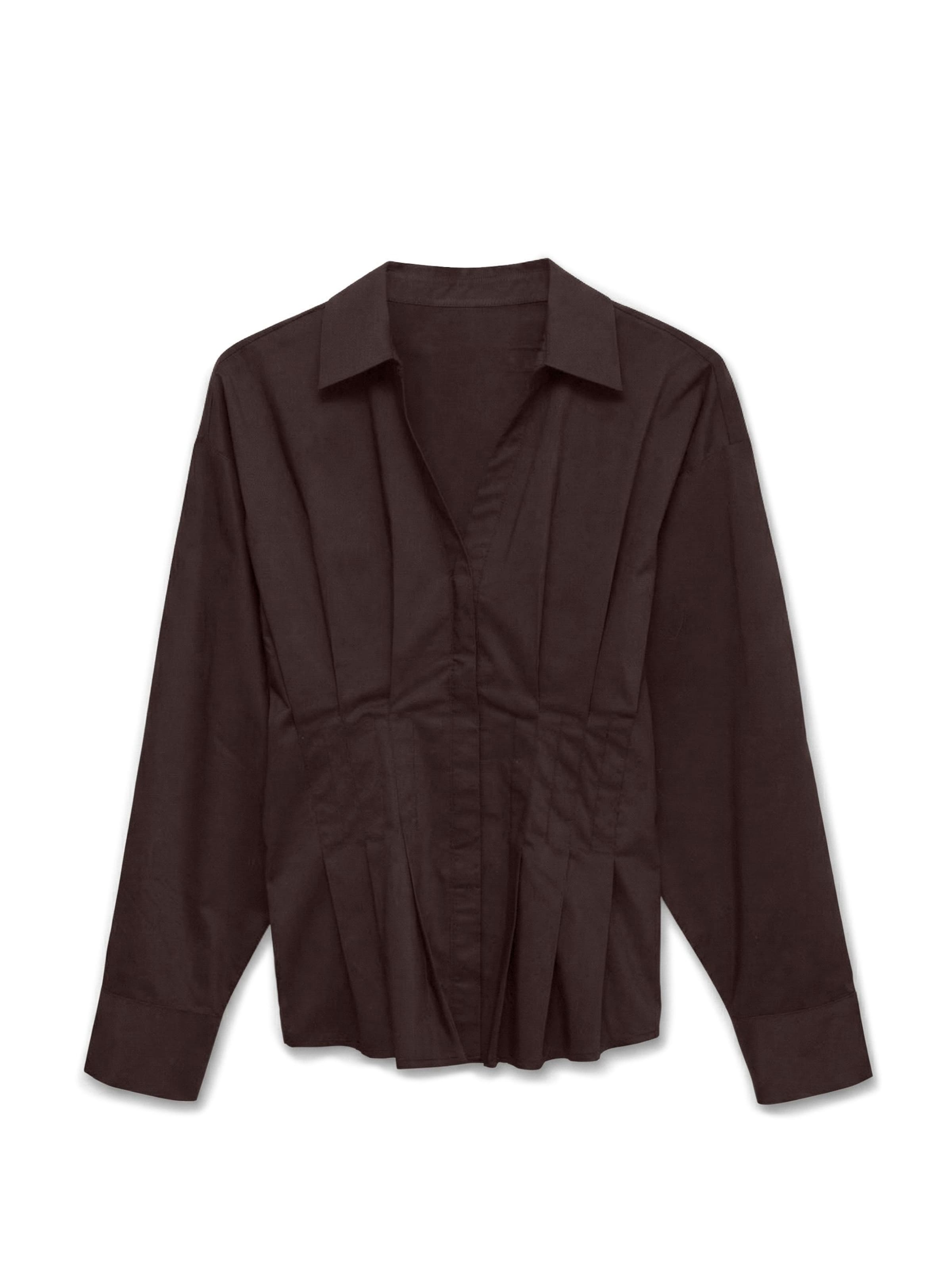 Camicia da donna 'VMLotus' di VERO MODA in marrone: frontale