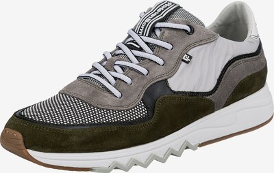 Floris van Bommel Sneaker 'Nineti' in greige / oliv / schwarz / weiß, Produktansicht